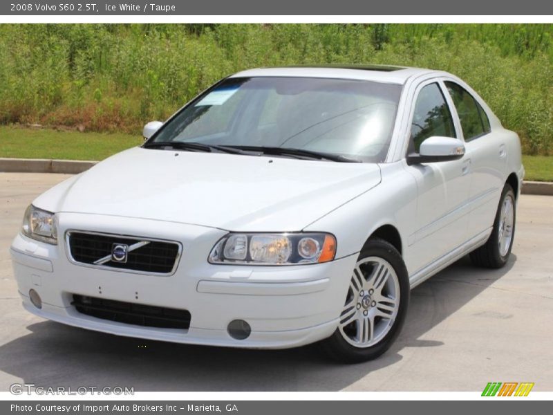 Ice White / Taupe 2008 Volvo S60 2.5T