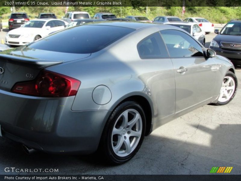 Liquid Platinum Metallic / Graphite Black 2007 Infiniti G 35 Coupe