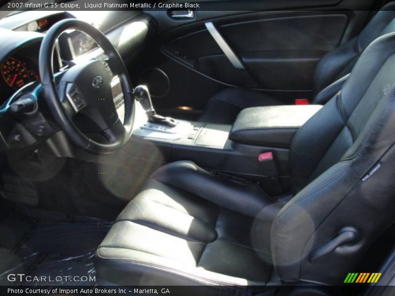 Liquid Platinum Metallic / Graphite Black 2007 Infiniti G 35 Coupe