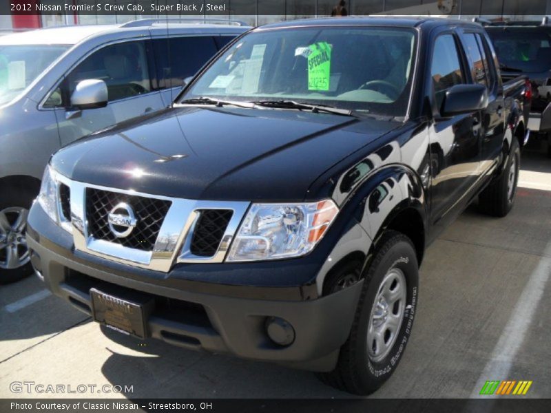 Super Black / Steel 2012 Nissan Frontier S Crew Cab