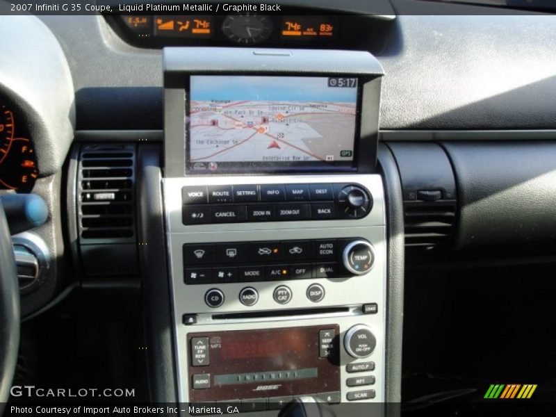 Liquid Platinum Metallic / Graphite Black 2007 Infiniti G 35 Coupe
