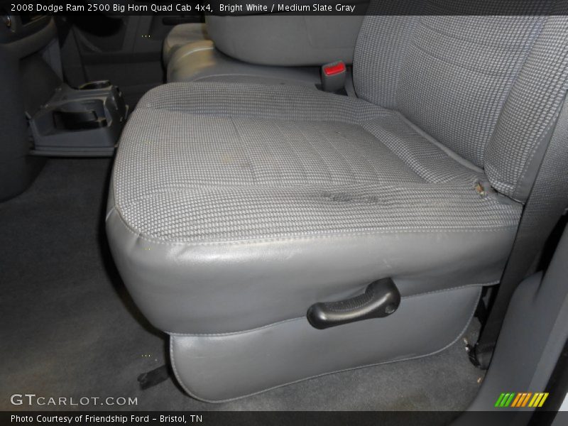 Bright White / Medium Slate Gray 2008 Dodge Ram 2500 Big Horn Quad Cab 4x4