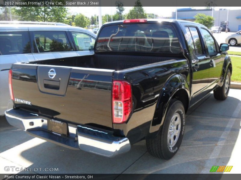 Super Black / Steel 2012 Nissan Frontier S Crew Cab