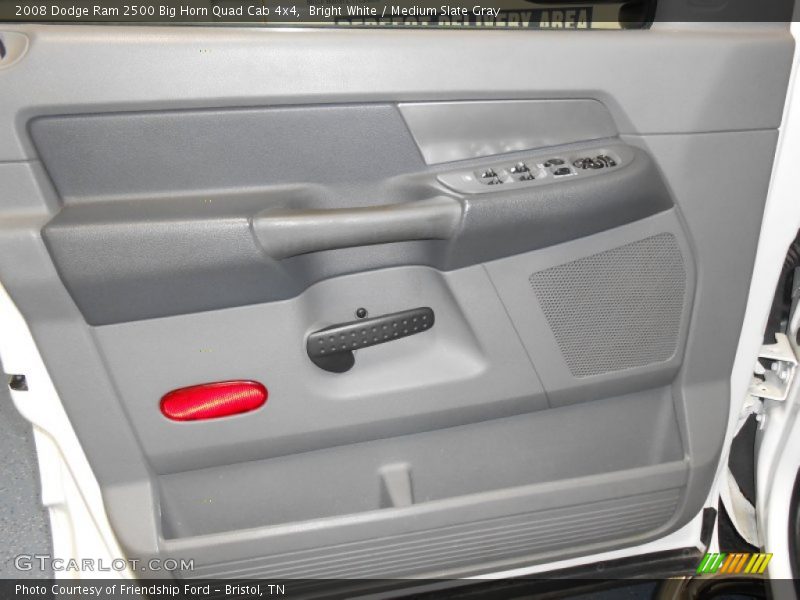 Bright White / Medium Slate Gray 2008 Dodge Ram 2500 Big Horn Quad Cab 4x4