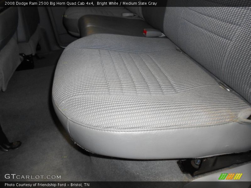 Bright White / Medium Slate Gray 2008 Dodge Ram 2500 Big Horn Quad Cab 4x4