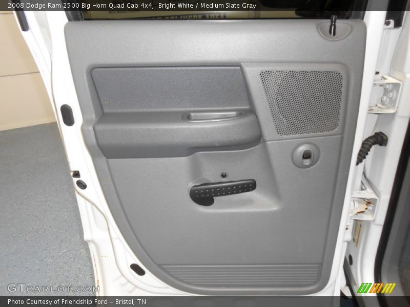 Bright White / Medium Slate Gray 2008 Dodge Ram 2500 Big Horn Quad Cab 4x4