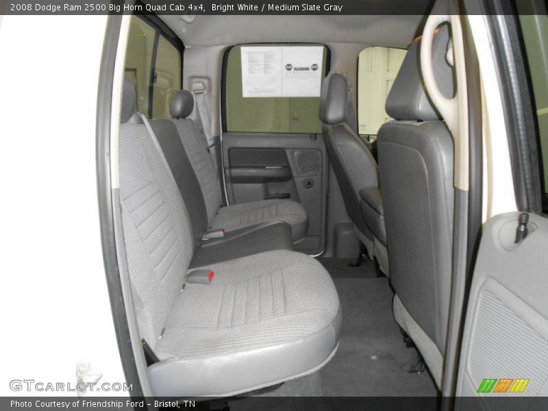 Bright White / Medium Slate Gray 2008 Dodge Ram 2500 Big Horn Quad Cab 4x4