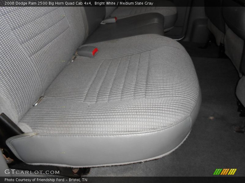 Bright White / Medium Slate Gray 2008 Dodge Ram 2500 Big Horn Quad Cab 4x4