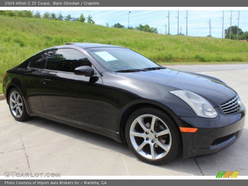 Black Obsidian / Graphite 2004 Infiniti G 35 Coupe