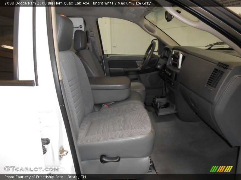 Bright White / Medium Slate Gray 2008 Dodge Ram 2500 Big Horn Quad Cab 4x4