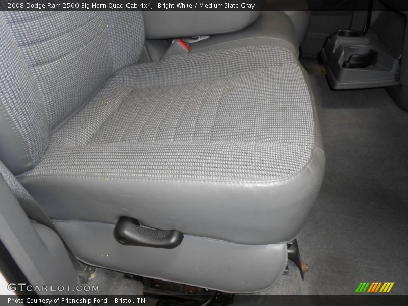 Bright White / Medium Slate Gray 2008 Dodge Ram 2500 Big Horn Quad Cab 4x4