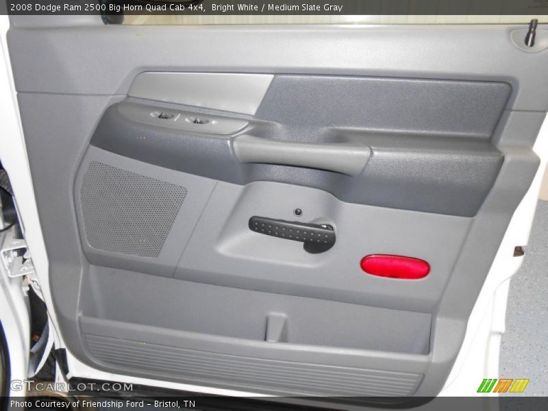 Bright White / Medium Slate Gray 2008 Dodge Ram 2500 Big Horn Quad Cab 4x4