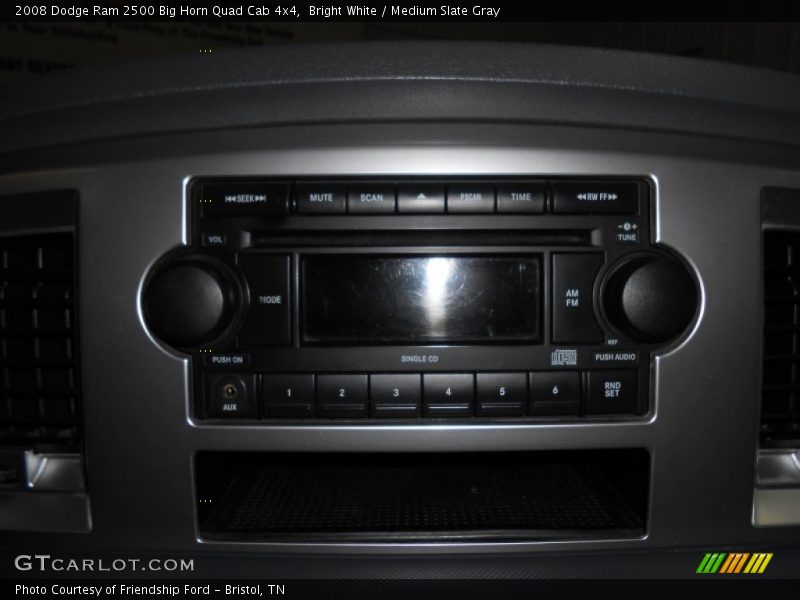 Bright White / Medium Slate Gray 2008 Dodge Ram 2500 Big Horn Quad Cab 4x4