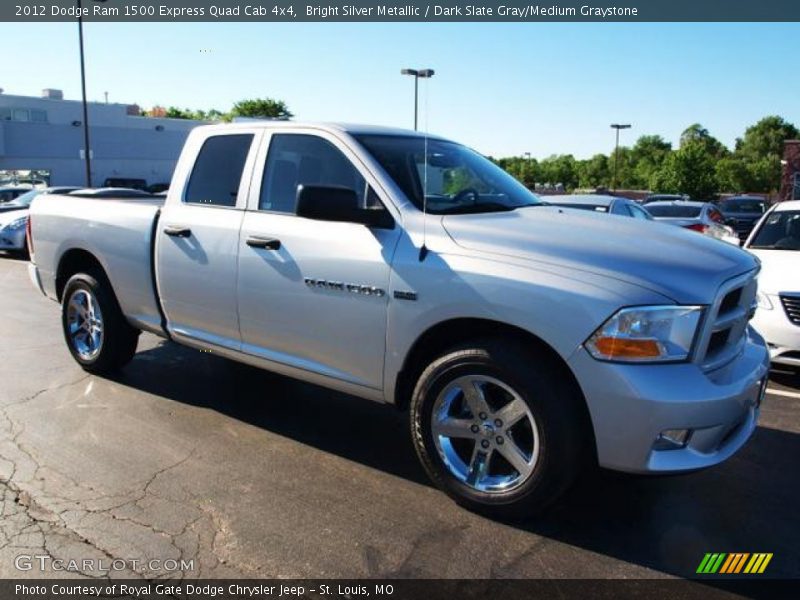 Bright Silver Metallic / Dark Slate Gray/Medium Graystone 2012 Dodge Ram 1500 Express Quad Cab 4x4