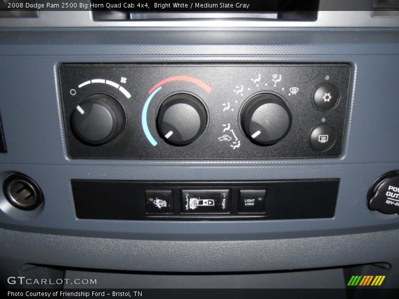 Bright White / Medium Slate Gray 2008 Dodge Ram 2500 Big Horn Quad Cab 4x4