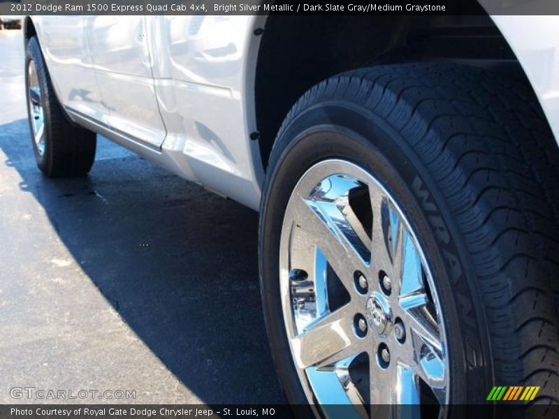 Bright Silver Metallic / Dark Slate Gray/Medium Graystone 2012 Dodge Ram 1500 Express Quad Cab 4x4