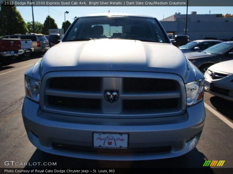 Bright Silver Metallic / Dark Slate Gray/Medium Graystone 2012 Dodge Ram 1500 Express Quad Cab 4x4