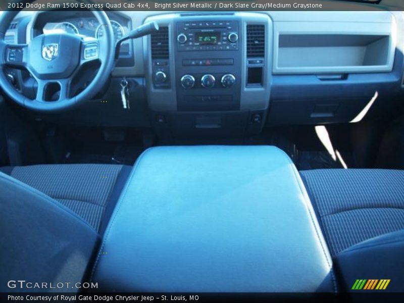 Bright Silver Metallic / Dark Slate Gray/Medium Graystone 2012 Dodge Ram 1500 Express Quad Cab 4x4