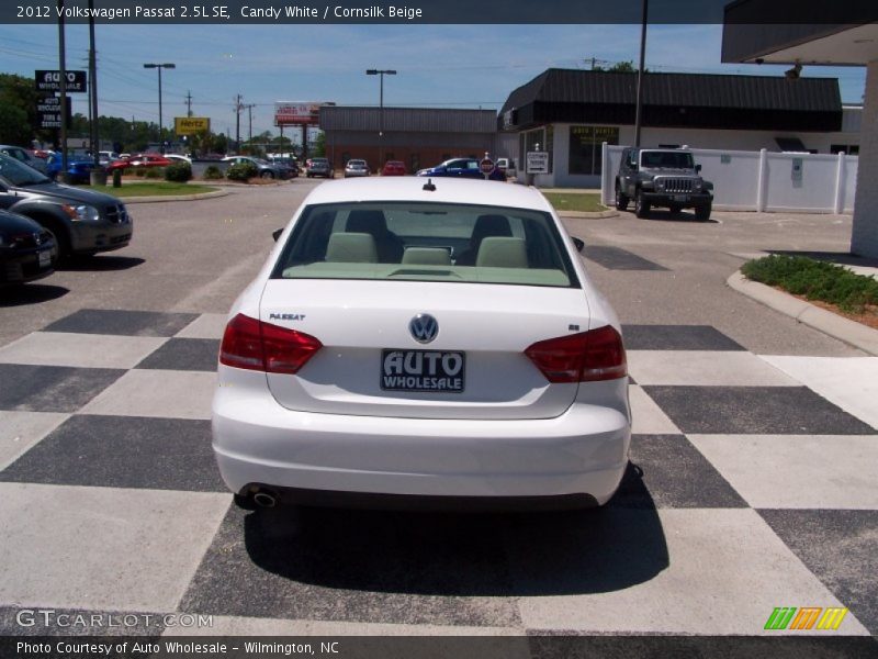 Candy White / Cornsilk Beige 2012 Volkswagen Passat 2.5L SE