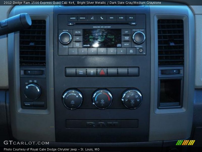 Bright Silver Metallic / Dark Slate Gray/Medium Graystone 2012 Dodge Ram 1500 Express Quad Cab 4x4