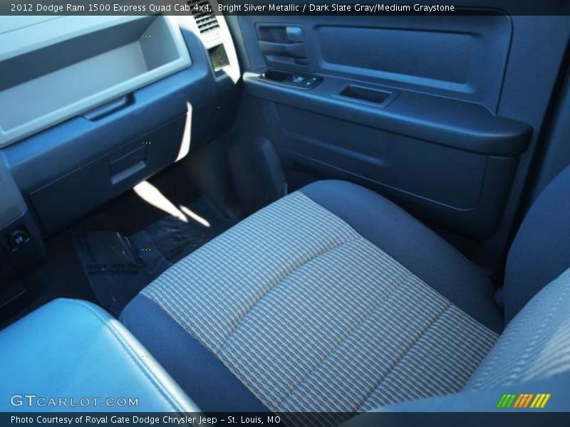 Bright Silver Metallic / Dark Slate Gray/Medium Graystone 2012 Dodge Ram 1500 Express Quad Cab 4x4