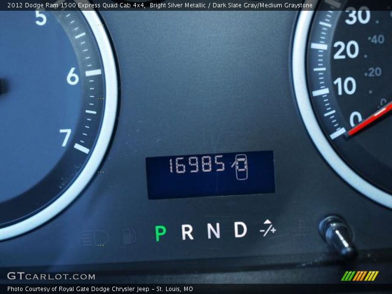 Bright Silver Metallic / Dark Slate Gray/Medium Graystone 2012 Dodge Ram 1500 Express Quad Cab 4x4