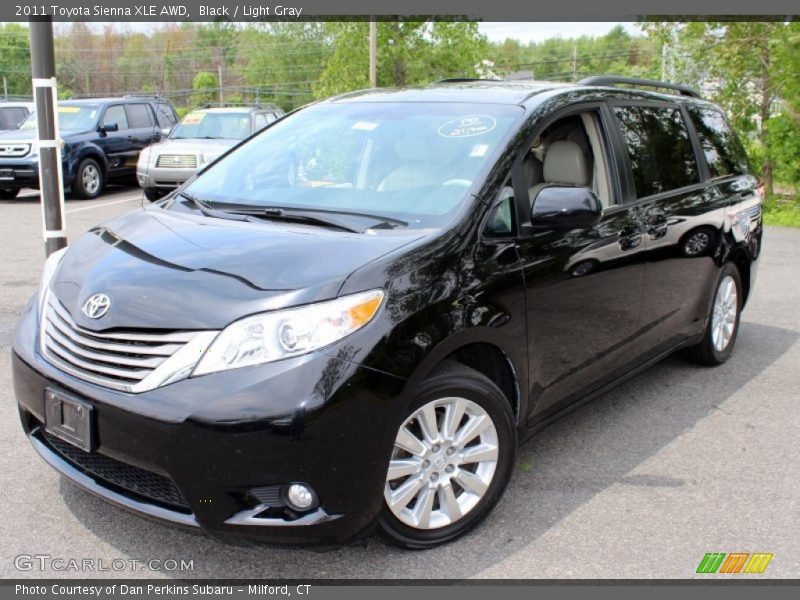 Black / Light Gray 2011 Toyota Sienna XLE AWD