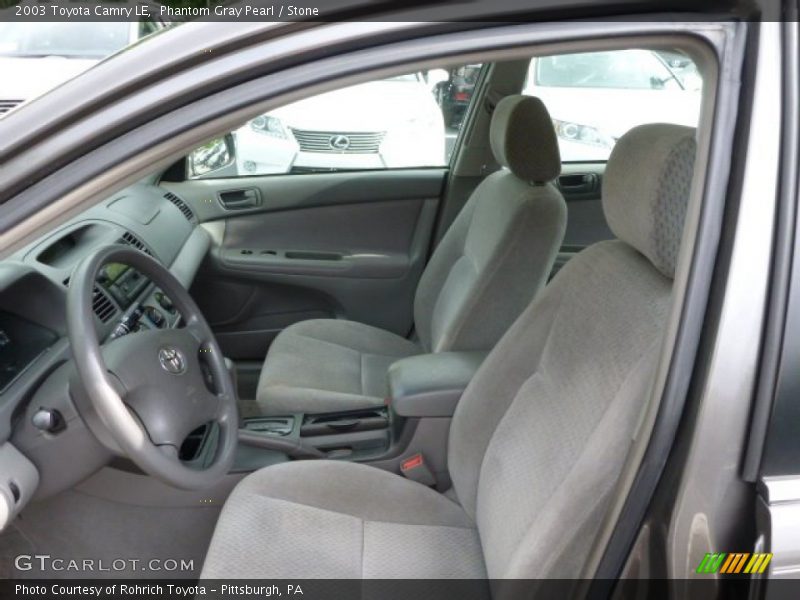 Front Seat of 2003 Camry LE
