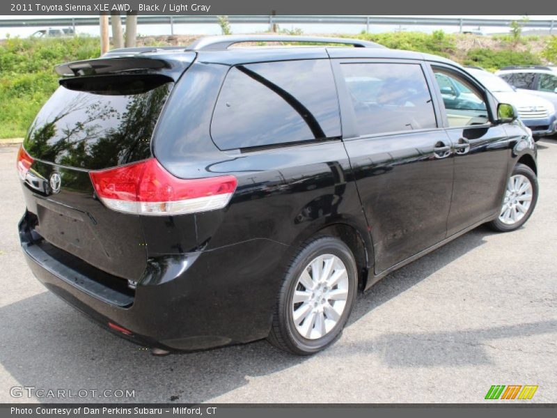 Black / Light Gray 2011 Toyota Sienna XLE AWD