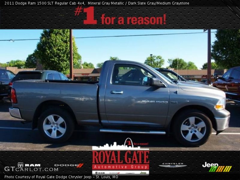 Mineral Gray Metallic / Dark Slate Gray/Medium Graystone 2011 Dodge Ram 1500 SLT Regular Cab 4x4