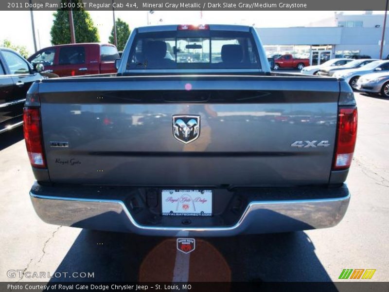 Mineral Gray Metallic / Dark Slate Gray/Medium Graystone 2011 Dodge Ram 1500 SLT Regular Cab 4x4