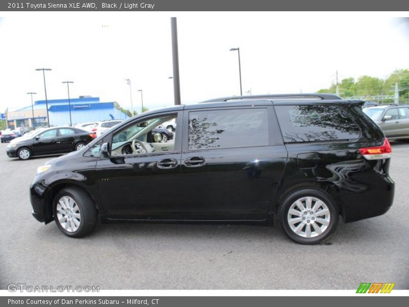 Black / Light Gray 2011 Toyota Sienna XLE AWD