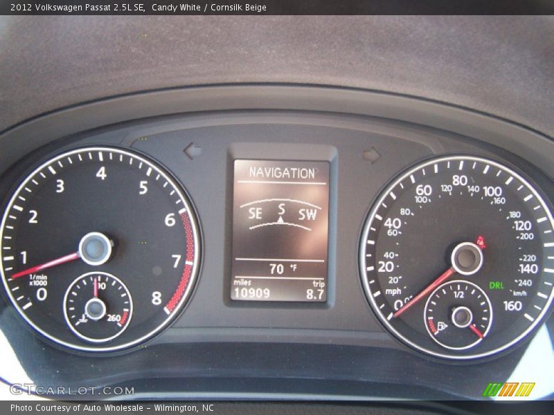Candy White / Cornsilk Beige 2012 Volkswagen Passat 2.5L SE