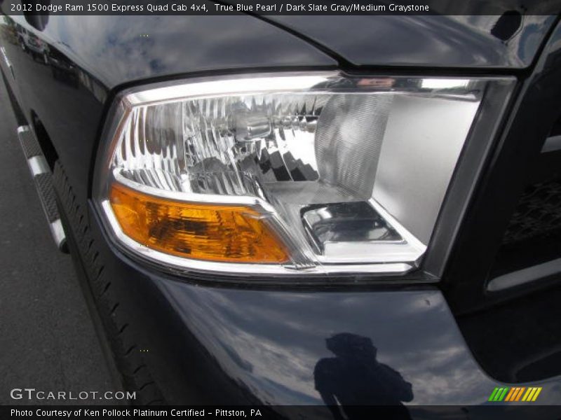 True Blue Pearl / Dark Slate Gray/Medium Graystone 2012 Dodge Ram 1500 Express Quad Cab 4x4