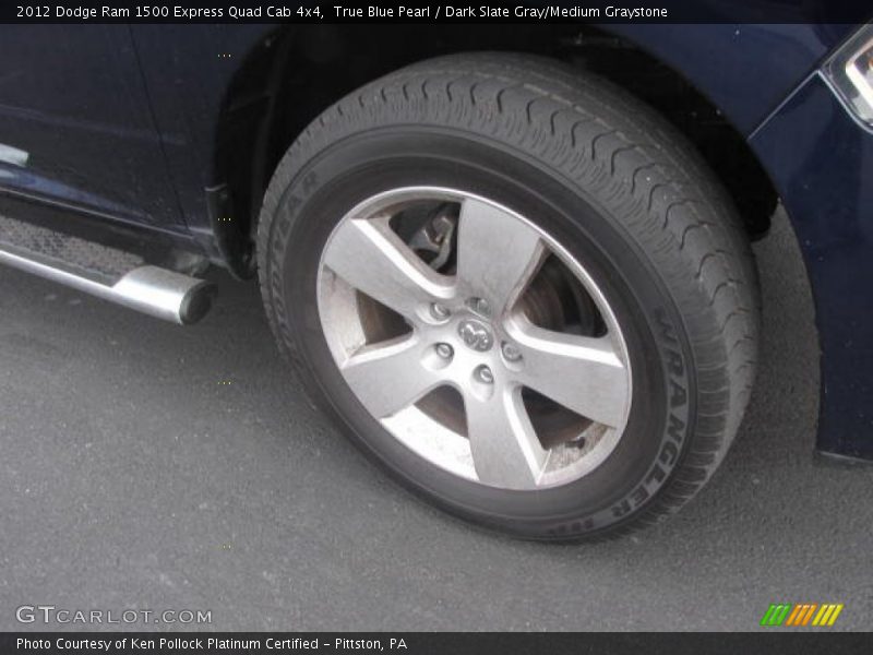 True Blue Pearl / Dark Slate Gray/Medium Graystone 2012 Dodge Ram 1500 Express Quad Cab 4x4