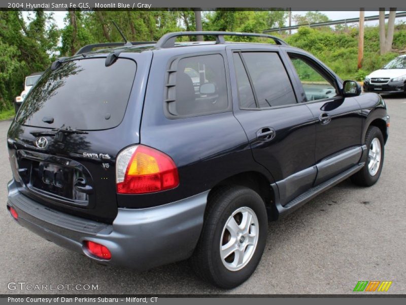 Moonlit Blue / Gray 2004 Hyundai Santa Fe GLS
