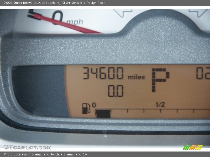Silver Metallic / Design Black 2009 Smart fortwo passion cabriolet