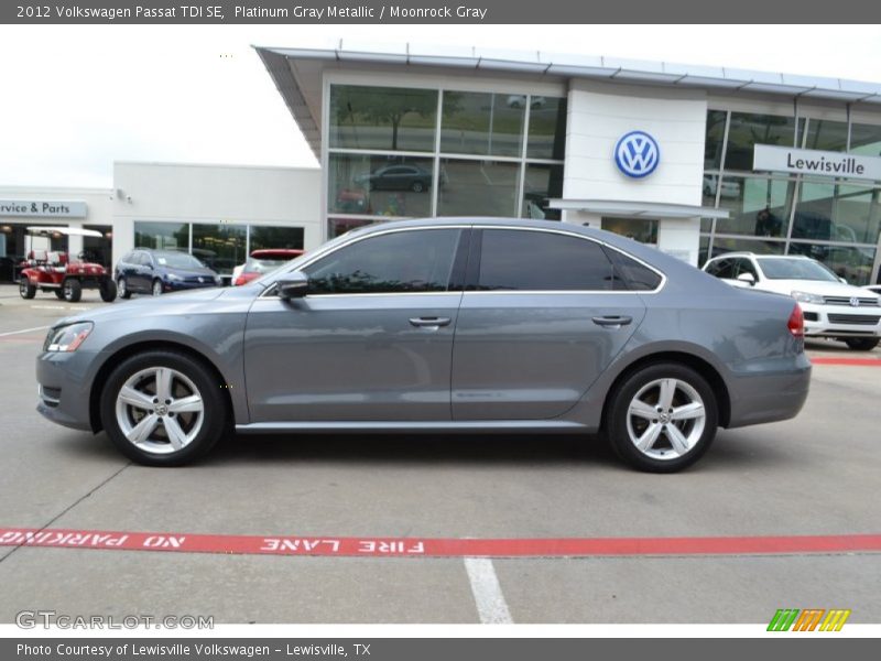 Platinum Gray Metallic / Moonrock Gray 2012 Volkswagen Passat TDI SE