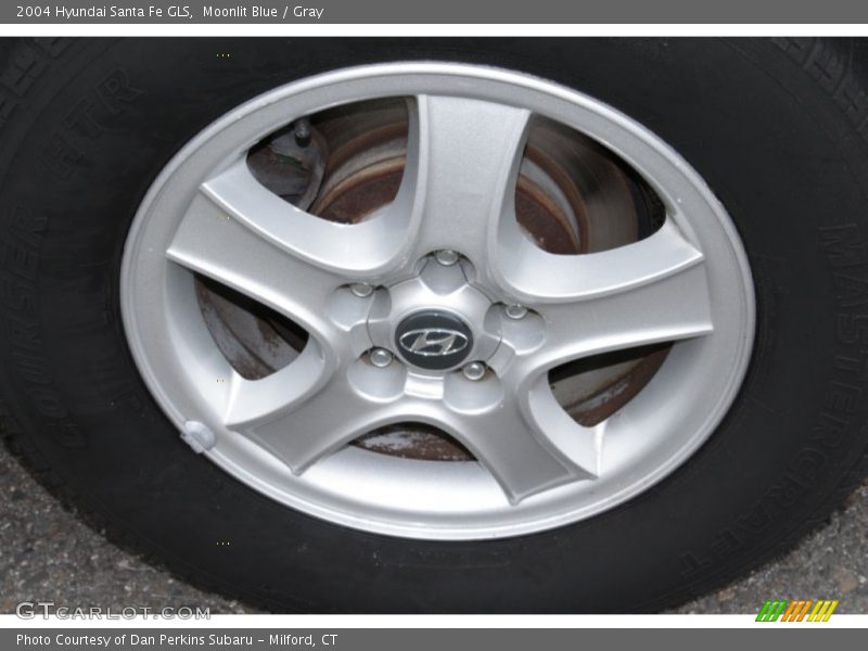Moonlit Blue / Gray 2004 Hyundai Santa Fe GLS