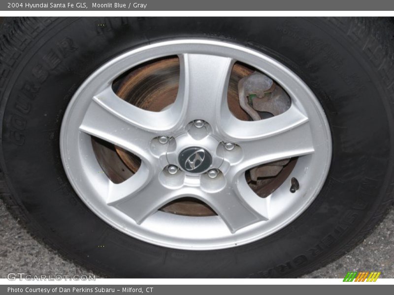 Moonlit Blue / Gray 2004 Hyundai Santa Fe GLS