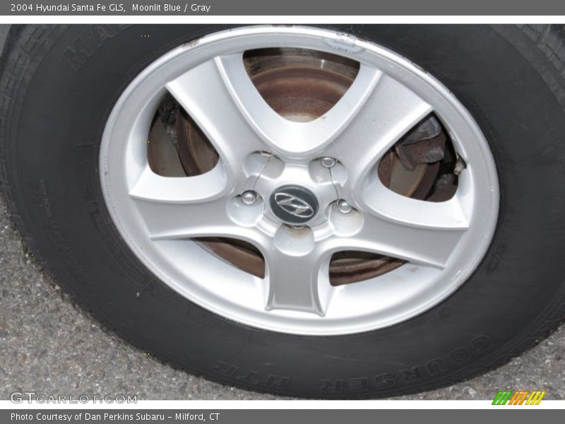 Moonlit Blue / Gray 2004 Hyundai Santa Fe GLS