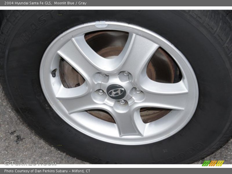 Moonlit Blue / Gray 2004 Hyundai Santa Fe GLS