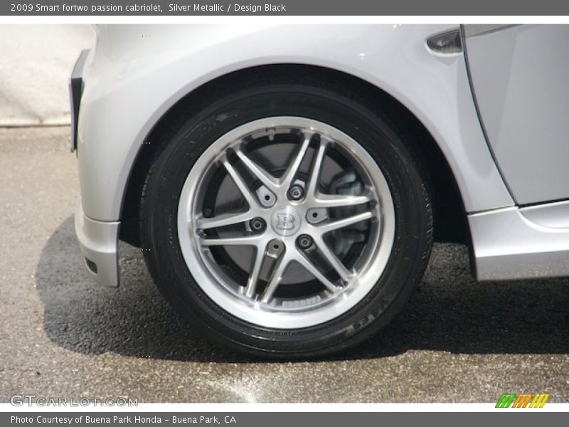 Silver Metallic / Design Black 2009 Smart fortwo passion cabriolet