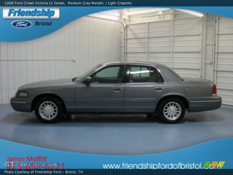 Medium Gray Metallic / Light Graphite 1998 Ford Crown Victoria LX Sedan