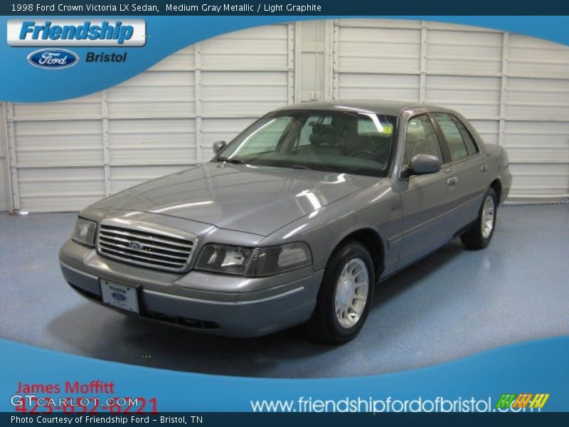 Medium Gray Metallic / Light Graphite 1998 Ford Crown Victoria LX Sedan