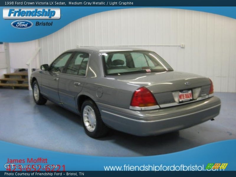 Medium Gray Metallic / Light Graphite 1998 Ford Crown Victoria LX Sedan