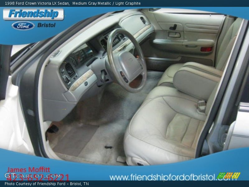 Medium Gray Metallic / Light Graphite 1998 Ford Crown Victoria LX Sedan