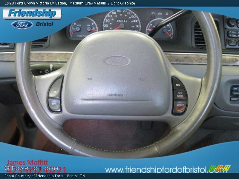 Medium Gray Metallic / Light Graphite 1998 Ford Crown Victoria LX Sedan