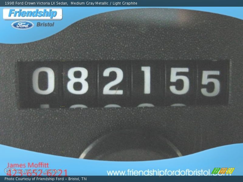 Medium Gray Metallic / Light Graphite 1998 Ford Crown Victoria LX Sedan