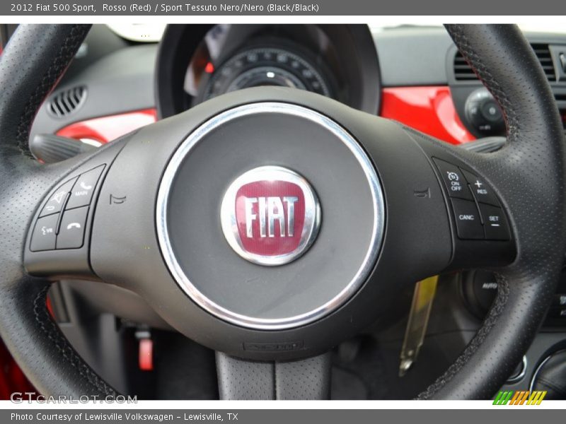 Rosso (Red) / Sport Tessuto Nero/Nero (Black/Black) 2012 Fiat 500 Sport